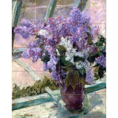 Vivid Art Mary Cassatt Lilacs Vase Kitchen Mural Ceramic Backsplash Tile #2324   231148214559